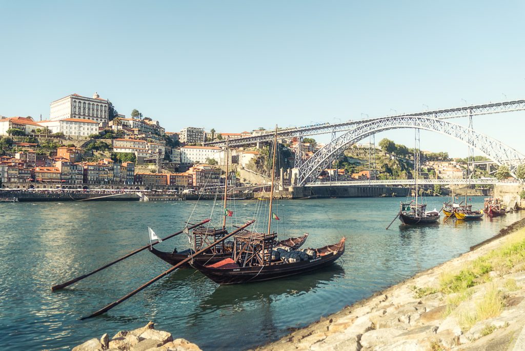 Ponte Luís I em Porto-Portugal