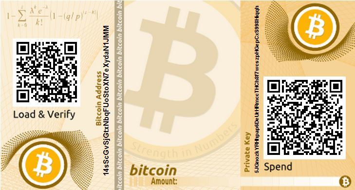 carteira de papel que serve para penhora de bitcoin